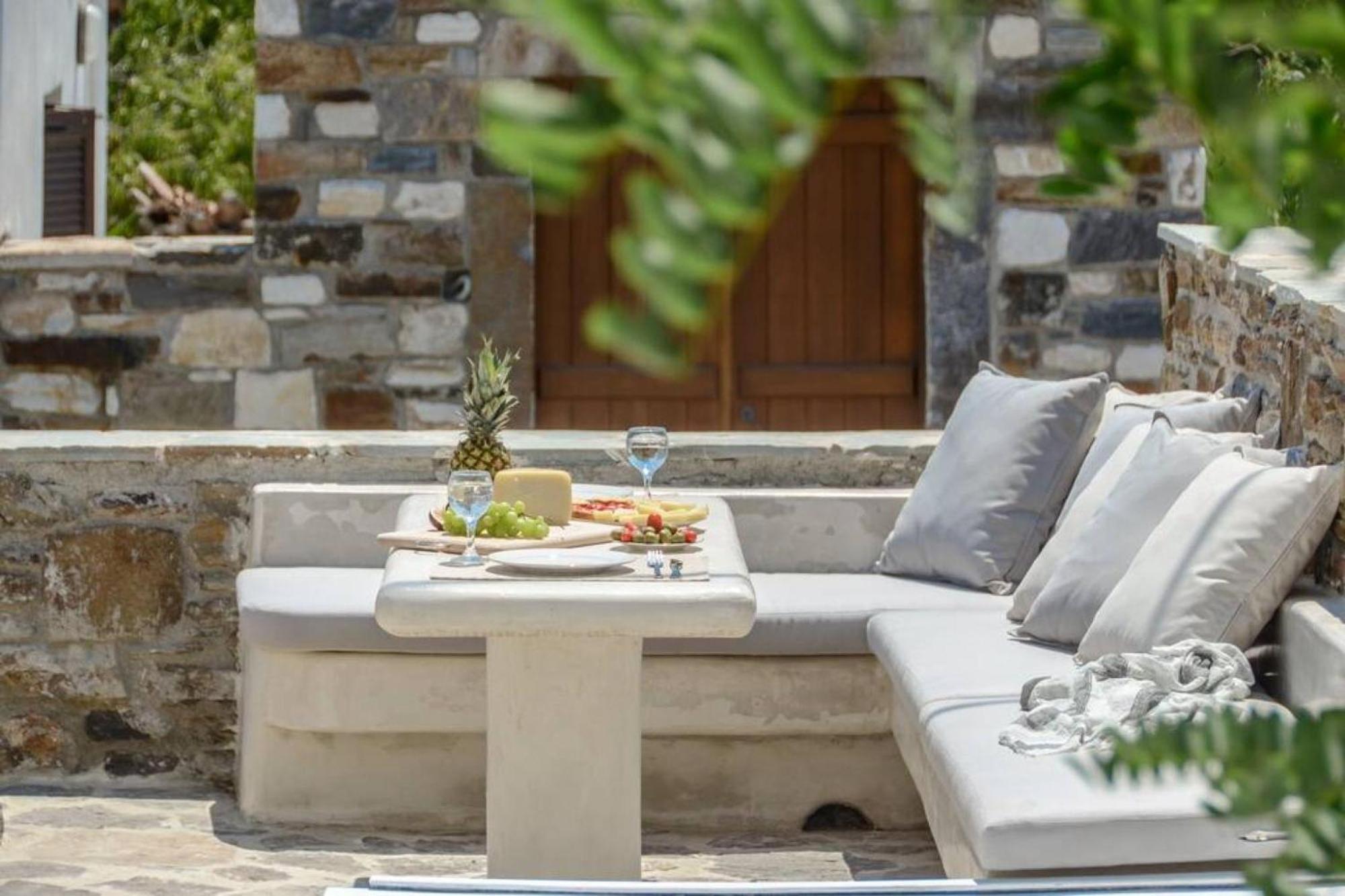 Villa Anthemion Naxos With Outdoor Jacuzzi Ano Sangrion エクステリア 写真