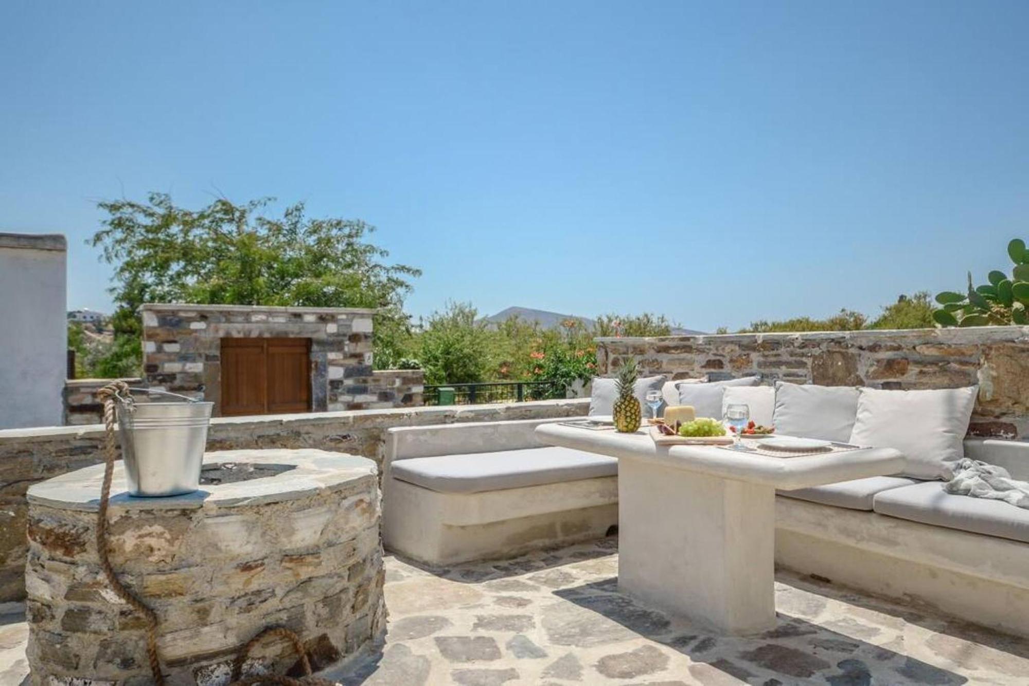 Villa Anthemion Naxos With Outdoor Jacuzzi Ano Sangrion エクステリア 写真