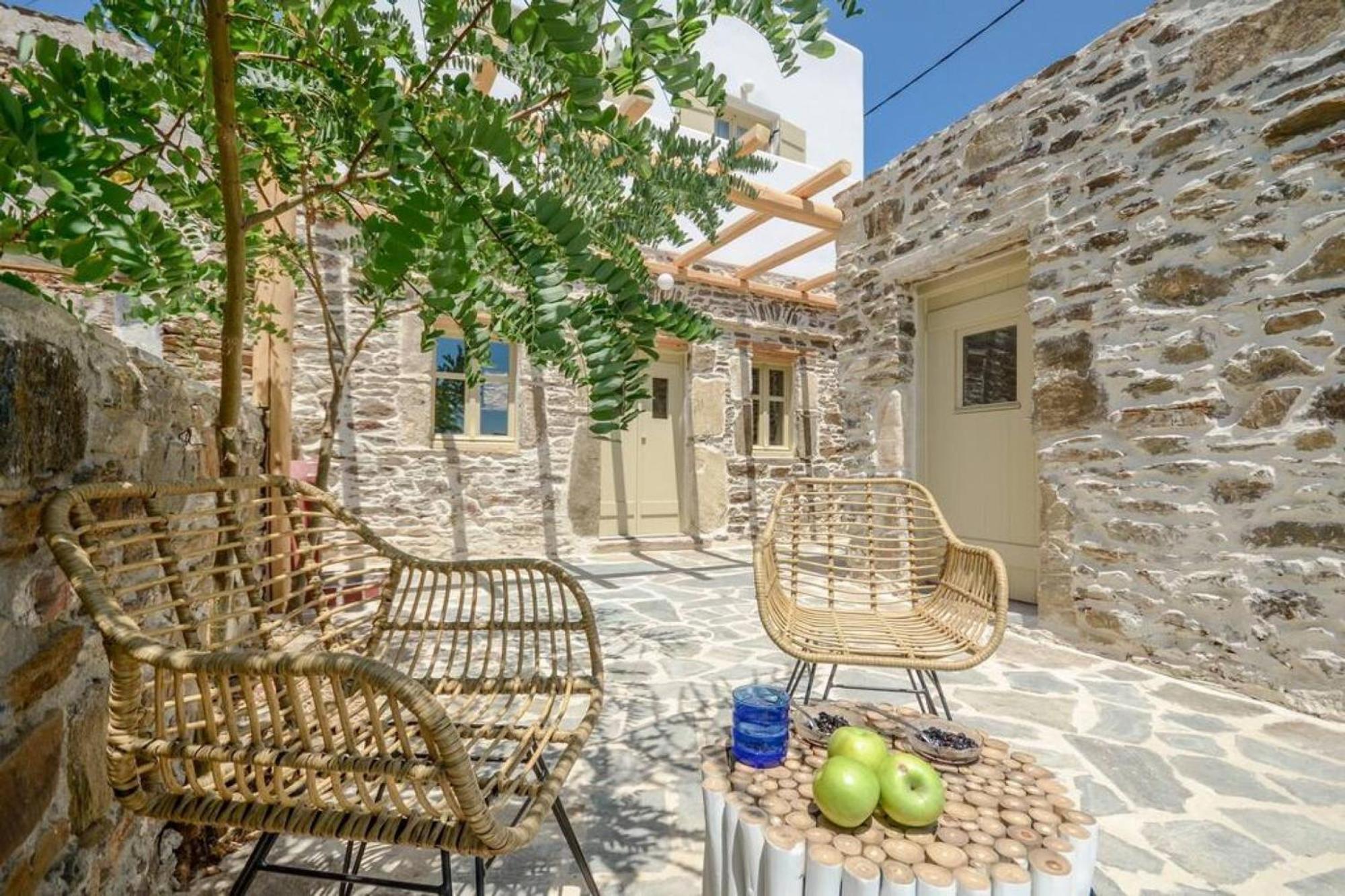 Villa Anthemion Naxos With Outdoor Jacuzzi Ano Sangrion エクステリア 写真